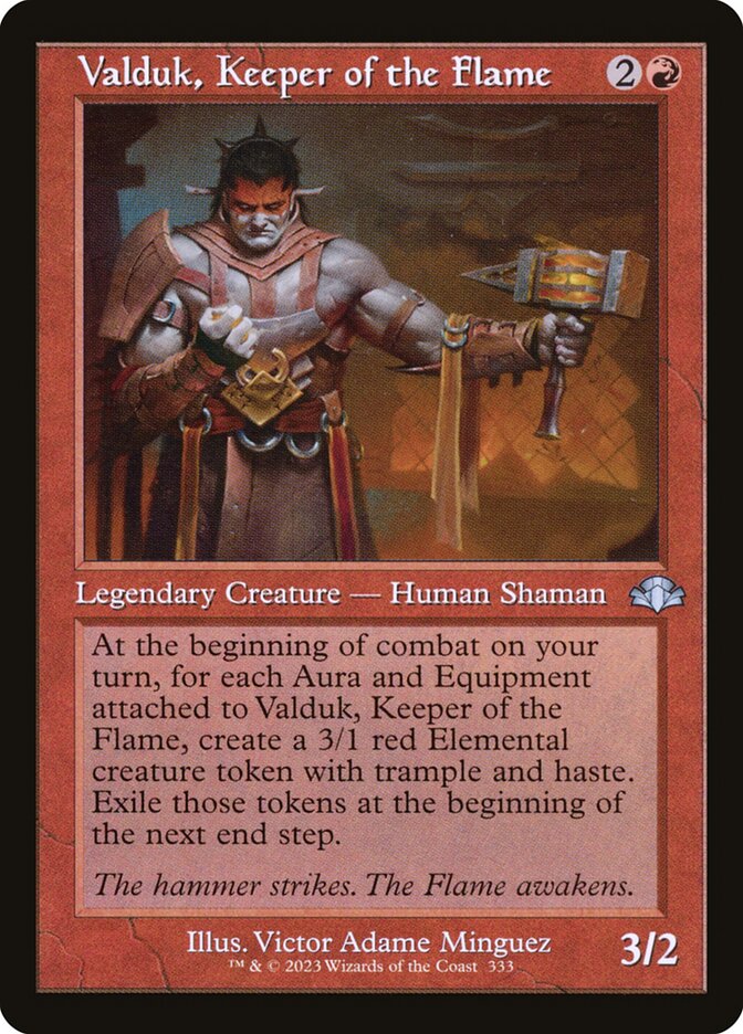 Valduk, Keeper of the Flame (Retro Frame)