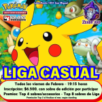 Inscripción Liga Pokémon Casual todos los viernes