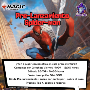 Pre-Lanzamiento Spider-Man MTG