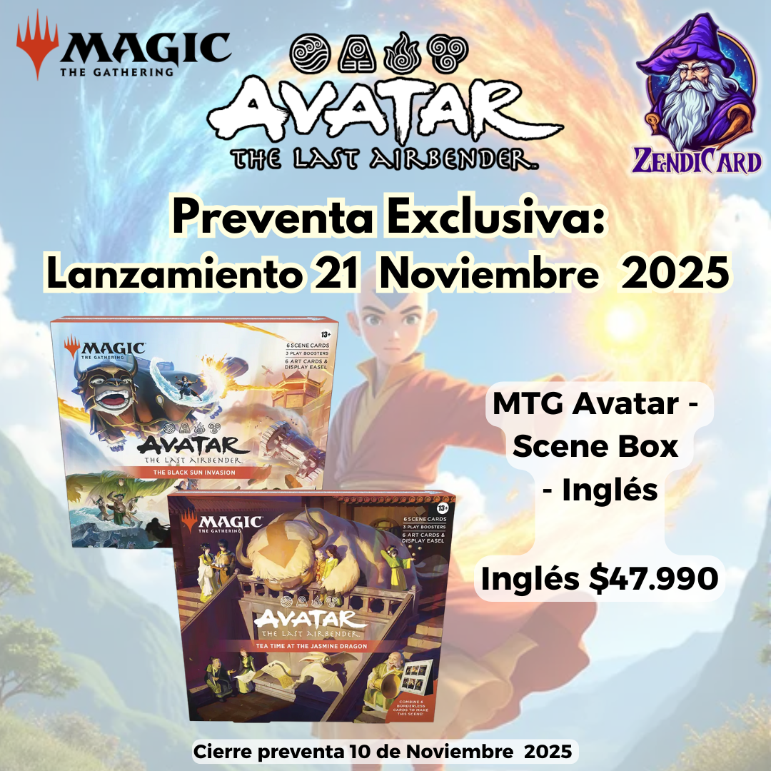 Magic: The Gathering Avatar: The Last Airbender Scene Box – 4-Box Display Case