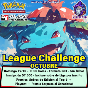 League Challenge ZendiCard Octubre 2025