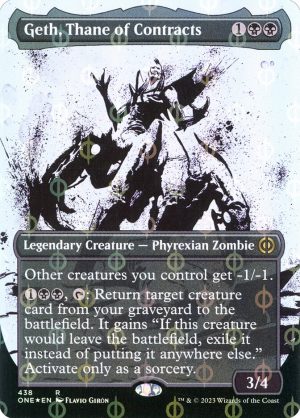 Geth, Thane of Contracts  (Borderless) (Foil) (ING)