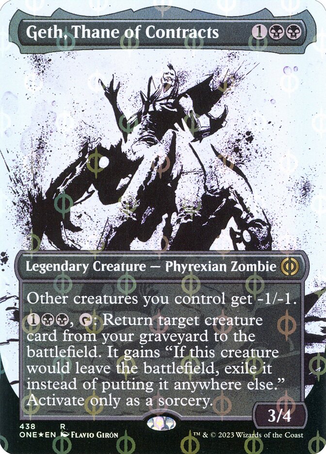 Geth, Thane of Contracts  (Borderless) (Foil) (ING)