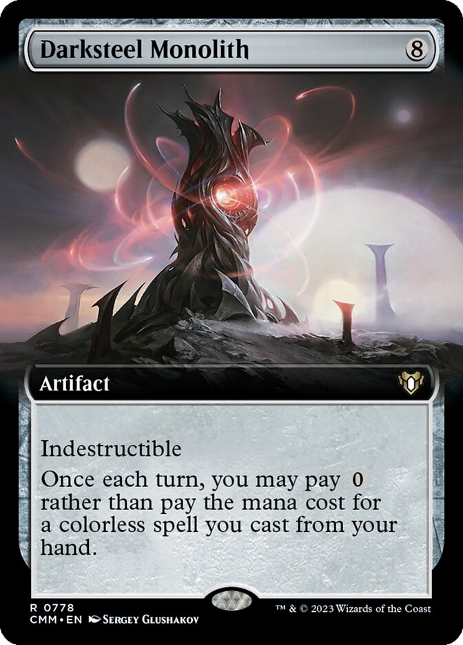 Darksteel Monolith (Extended Art) (Foil) (ING)