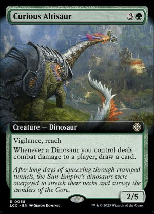 Curious Altisaur (0058 - Extended Art) (ING)
