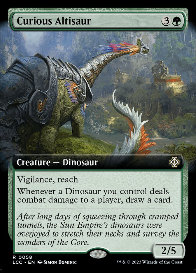 Curious Altisaur (0058 – Extended Art) (ING)