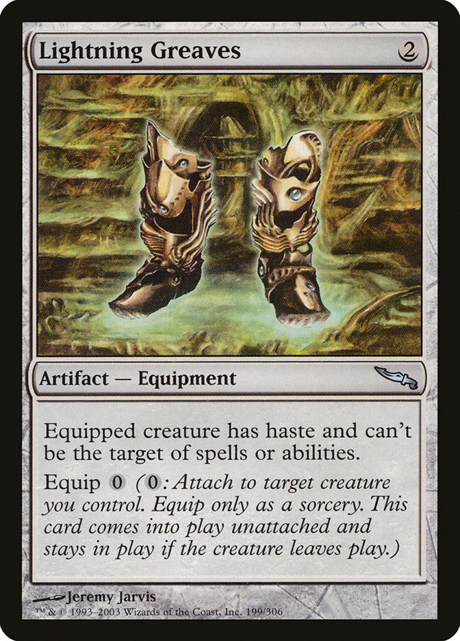 Lightning Greaves (Foil) (ESP)