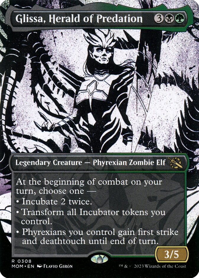 Glissa, Herald of Predation (0308 – Borderless) (Foil) (ING)