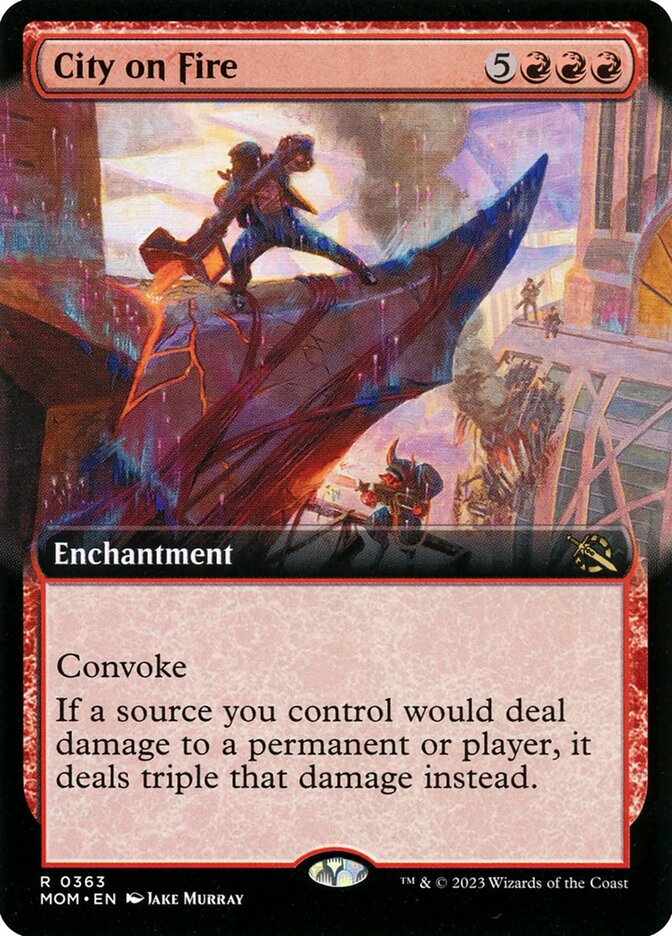 City on Fire (0363 – Extended Art) (Foil) (ING)