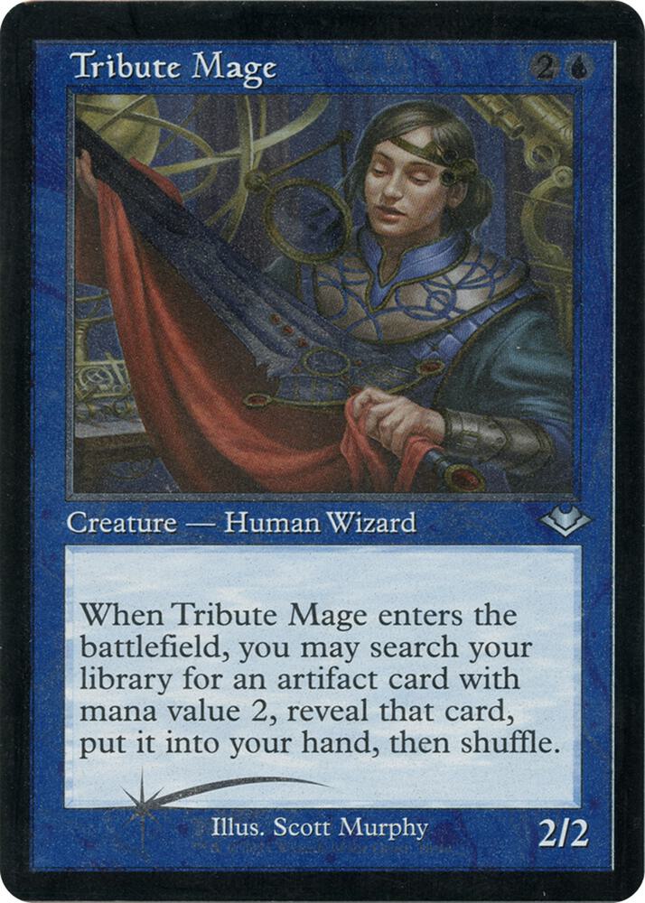 Tribute Mage (Retroframe) (Foil) (ING)