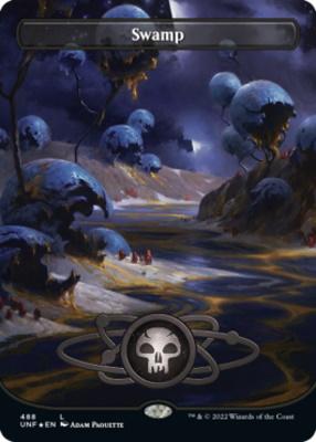Swamp (Galaxy FOIL) (Borderless) (ING)