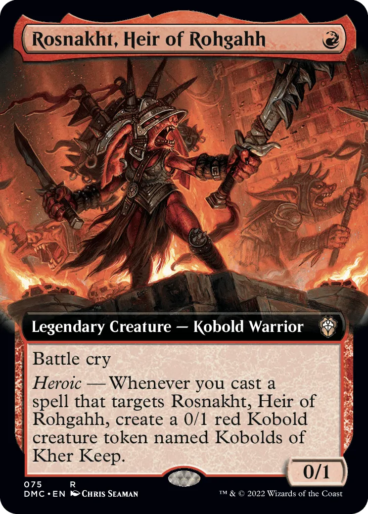 Rosnakht, Heir of Rohgahh (Extended Art) (ING)