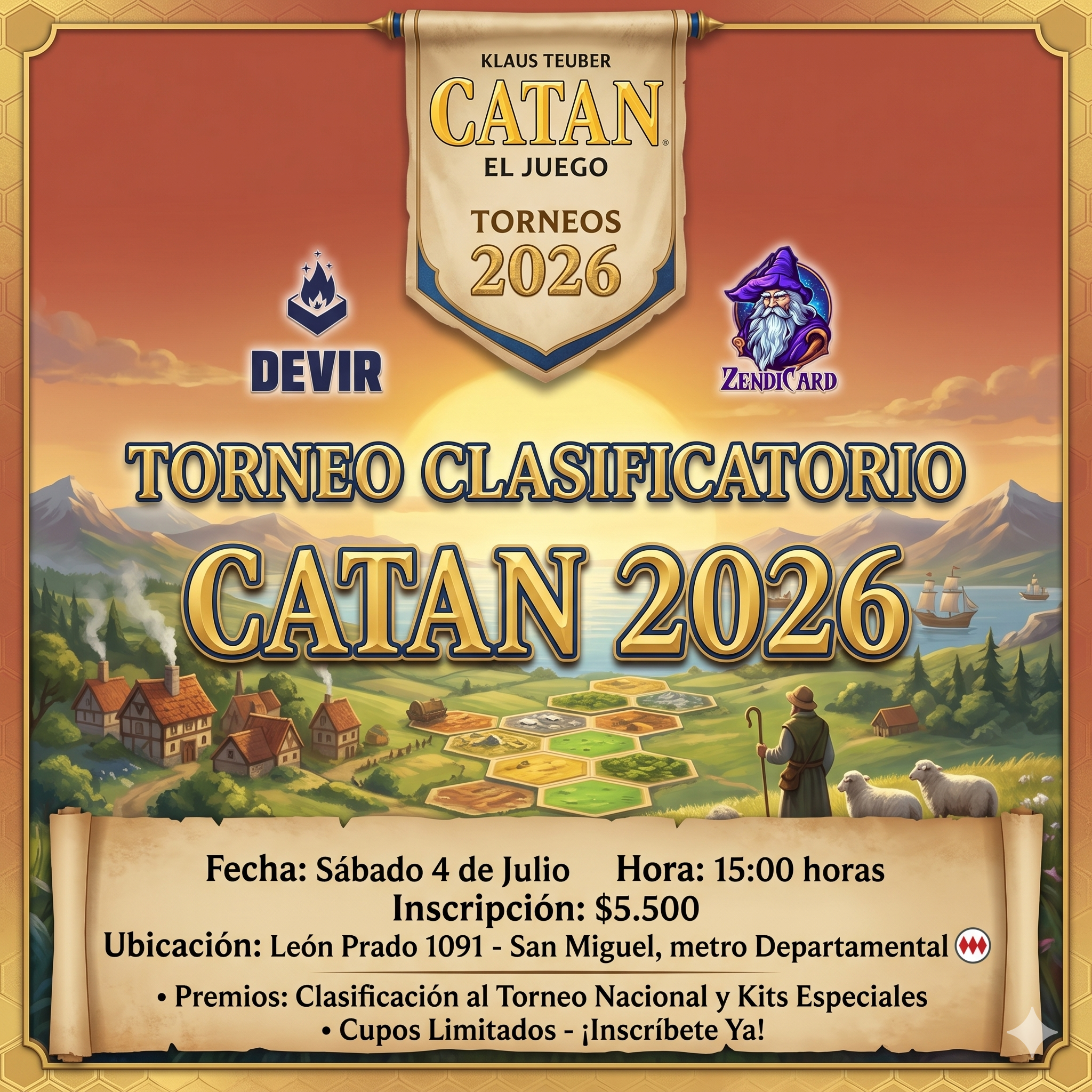 Torneo Clasificatorio Catan ZendiCard