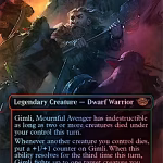 Gimli, Mournful Avenger (Borderless) (Foil) (ING)