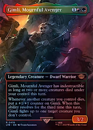 Gimli, Mournful Avenger (Borderless) (Foil) (ING)