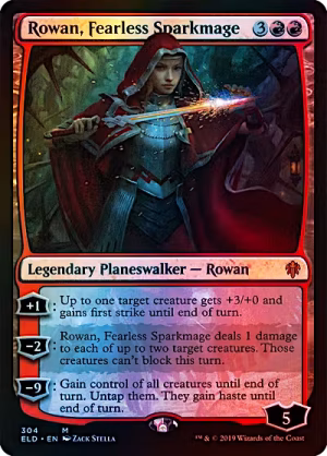 Rowan, Fearless Sparkmage (Foil) (ING)